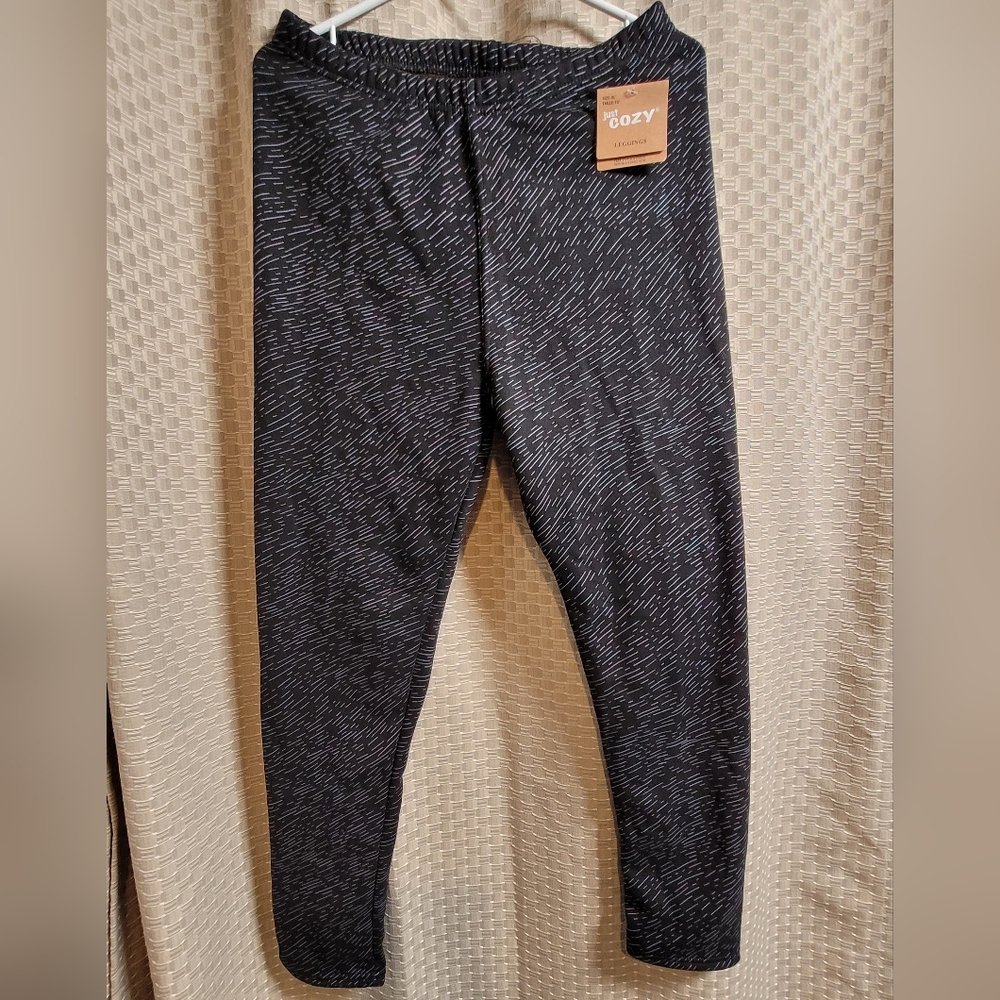 JustCozy women's faux fur-lined leggings